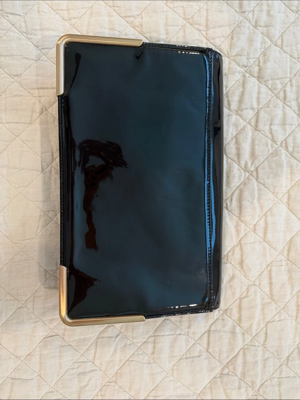 Rachel Zoe Charlotte Patent Leather Clutch.